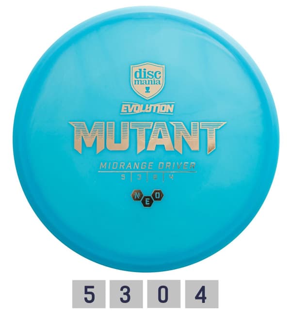 Discgolf DISCMANIA Midrange Driver NEO MUTANT Evolution Blue 5/3/0/4