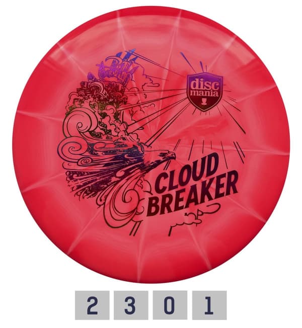 Discgolf DISCMANIA Putter LUX VAPOR Cloud Breaker April Jewels Blue/White 2/3/0/1
