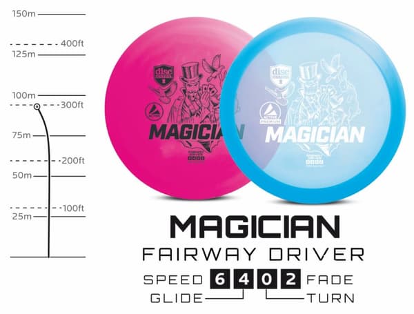 Discgolf DISCMANIA Fairway Driver MAGICIAN Active Premium Pink 6/4/0/2
