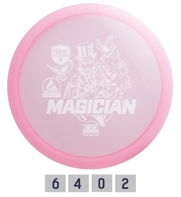Discgolf DISCMANIA Fairway Driver MAGICIAN Active Premium Pink 6/4/0/2