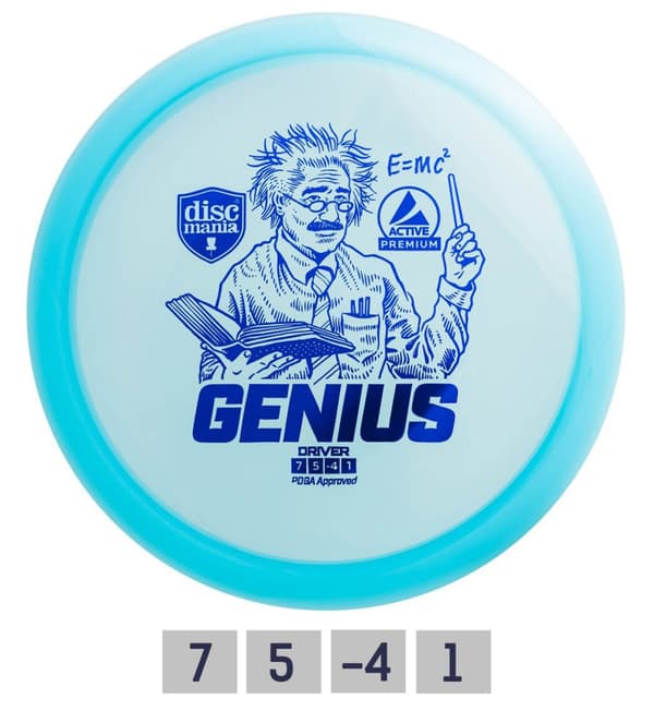 Discgolf DISCMANIA  Fairway Driver GENIUS Active Premium Blue 7/5/-4/1