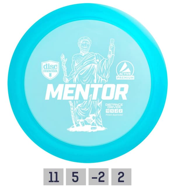 Discgolf DISCMANIA Distance Driver MENTOR Active Premium Blue 11/5/-2/2