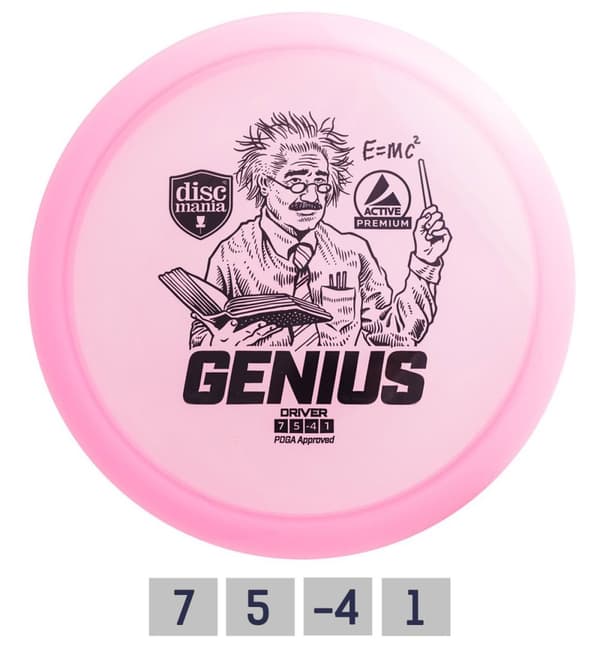 Discgolf DISCMANIA Fairway Driver GENIUS Active Premium Pink 7/5/-4/1