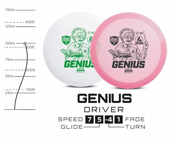 Discgolf DISCMANIA Fairway Driver GENIUS Active Premium Pink 7/5/-4/1