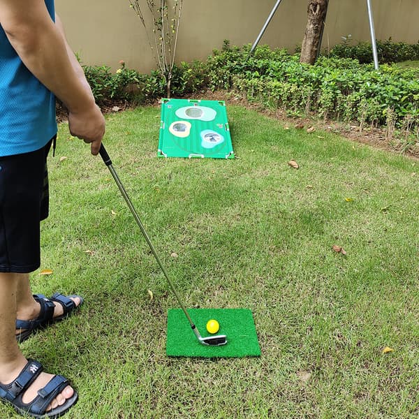 INF Golf Chipping Net Set med Bærepose, Måtte & 12 Bolde