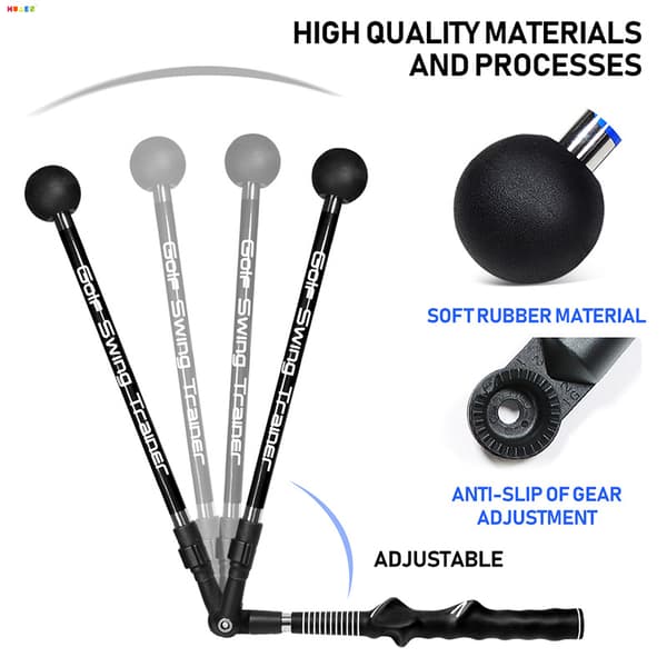 INF Golf Swing Trainer Aid - kort, bærbar og effektiv
