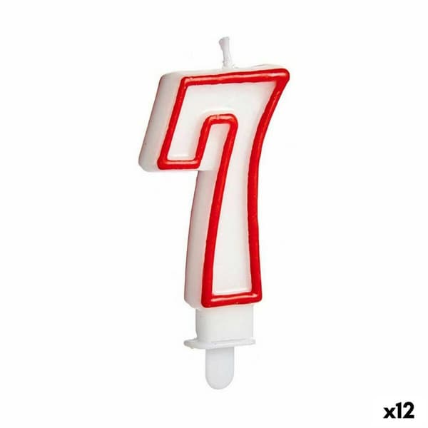Ljus Födelsedag Siffror 7 (12 antal)