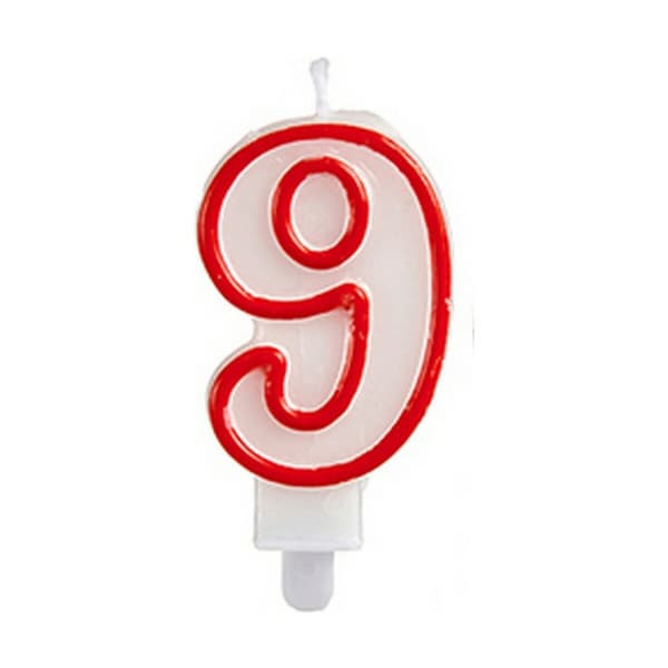 Kynttilä Syntymäpäivä Numerot 9 (12 osaa)