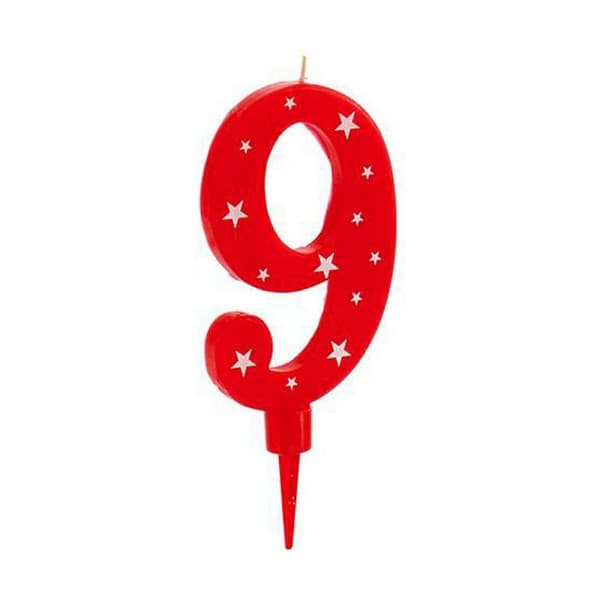 Kynttilä Syntymäpäivä Numerot 9 (12 osaa)