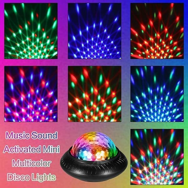 Disco Ball Light scenbelysning RGB Rotating Atmosphere Party Lamp
