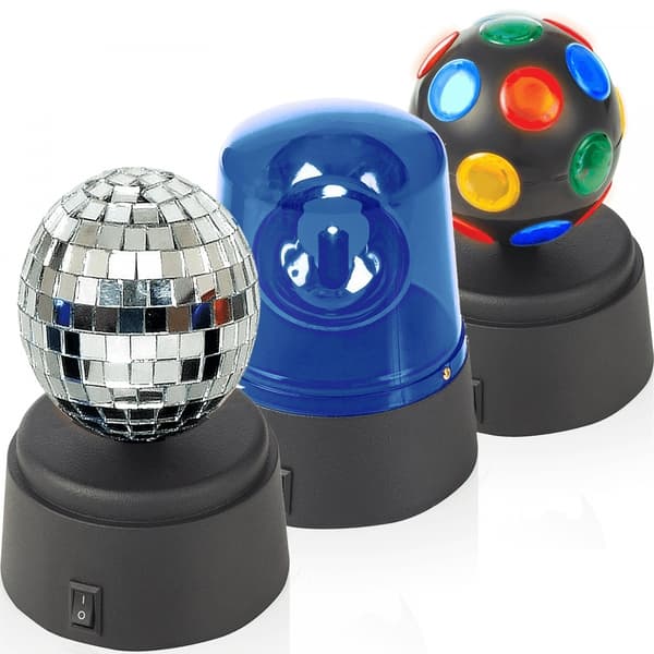 3-Pack Discokulor. Perfekt för det Lilla Dansgolvet. Discolampa