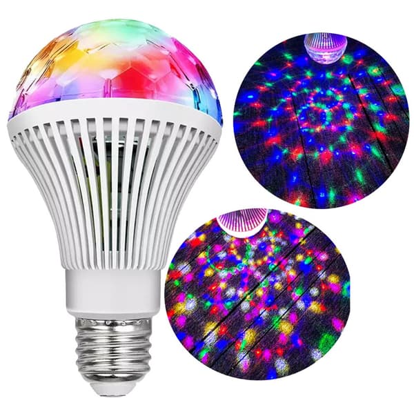 Pyörivä Disco RGB E27 LED-lamppu