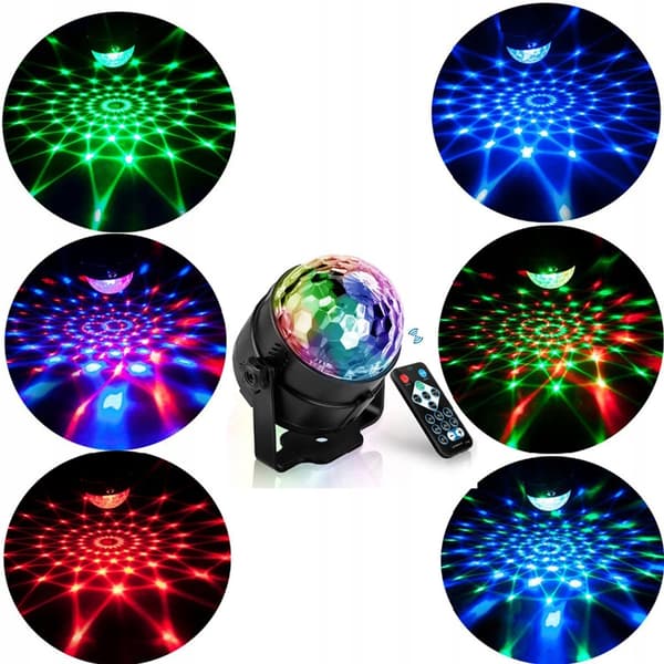 DISCO BALL LED DISCO RGB PARTY-projektor
