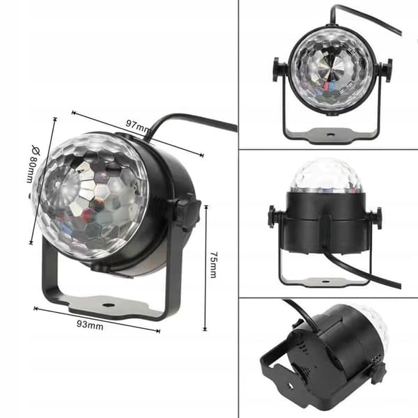 DISCO BALL LED DISCO RGB PARTY-projektor