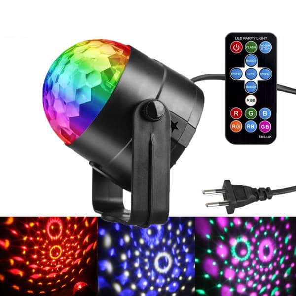 DISCO BALL LED DISCO RGB PARTY-projektor