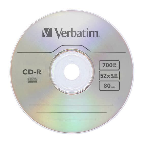 VERBATIM CD-R 52x 700MB 10-pak Spindel