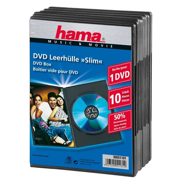 HAMA DVD Kotelo Slim 10pack