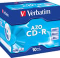 Miniatyrbild 3 av 3: CD-R, 52x, 700 MB/80 min, 10-pack jewel case, AZO, Crystal