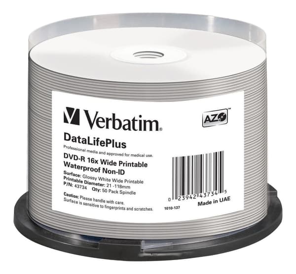 DVD-R 16x DataLife Plus, 4.7GB, 16x Speed, 50-pack, spindle