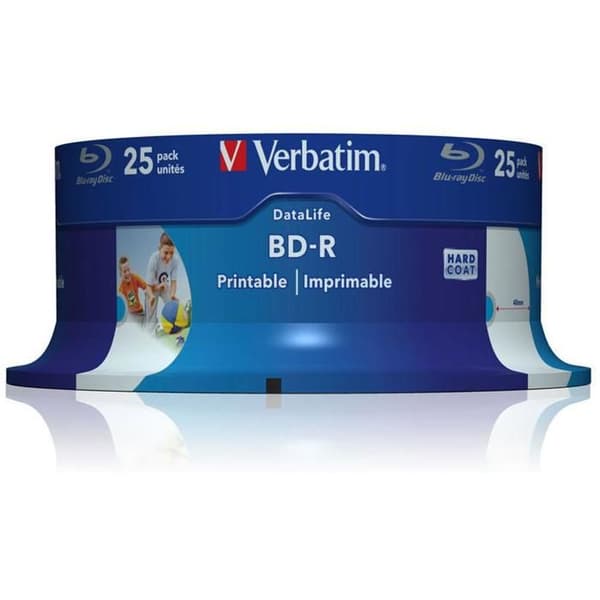 Verbatim DataLife - 25 x BD-R - 25 GB 6x - bläckstråleskrivbar yta - spindel