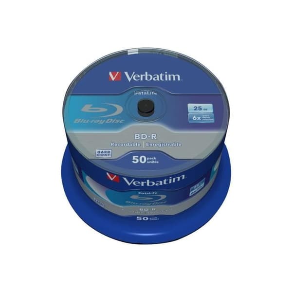 VERBATIM BD-R-skivor - 50 media - 25 GB 6x - spindel