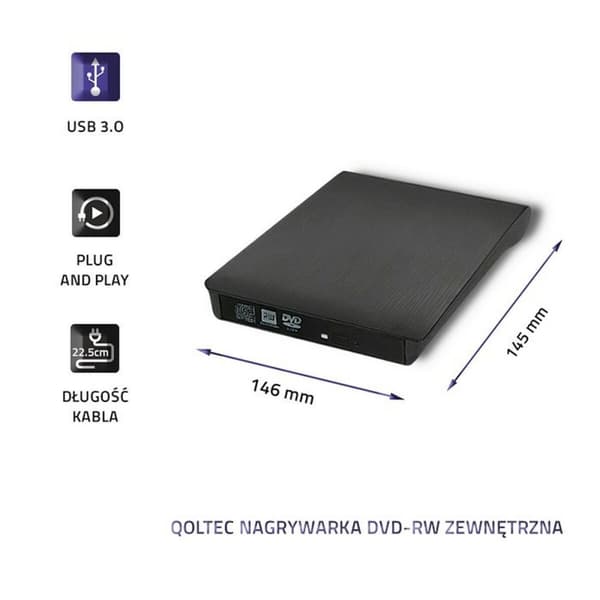 DVD-inspelare Qoltec 51857