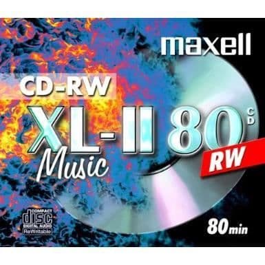 MAXELL CD-RW - XL-II 80 - 700 MB - 80 min - 12x - Standardfodral