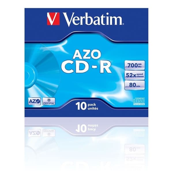 CD-R - VERBATIM - 700 MB Super Azo - 80 min - 48x (10)