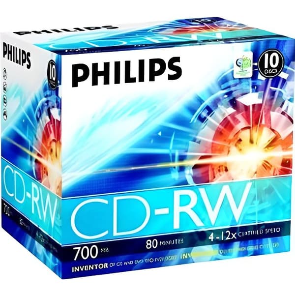 Philips CW7D2NJ10 - 10 x CD-RW - 700 MB (80 min …