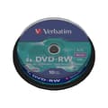 Miniatyrbild 1 av 2: DVD-RW VERBATIM - Spindel 10 - 4x - 4,7 GB - Matt silver