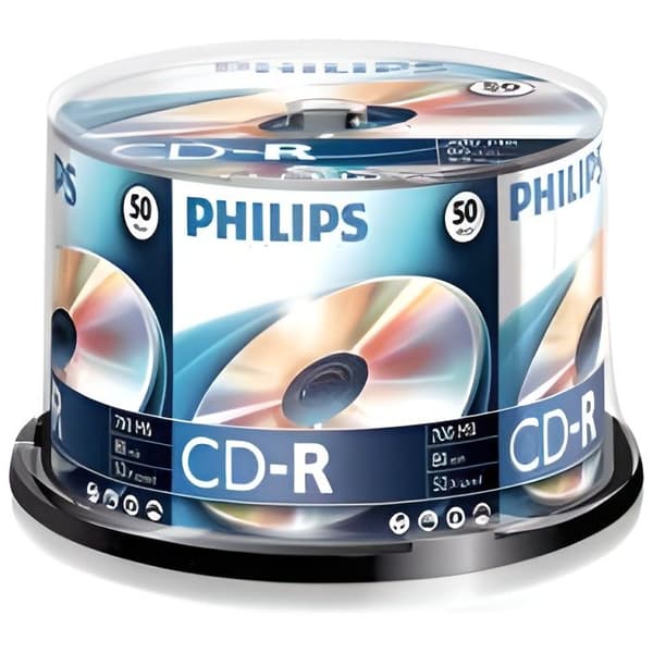 Philips Blank CD-R 52X 700 MB - Cakebox med 50 st