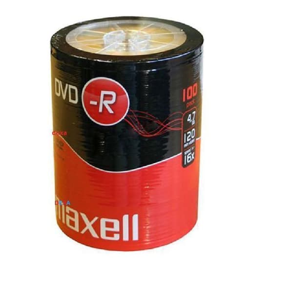 DVD-R 16X - MAXELL - Spindel på 100 - Kapacitet 4,7 GB