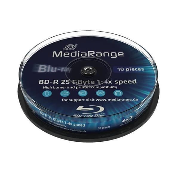 Disque BD-R - MEDIARANGE - MR499 - 25 Go - 6x - Kakburk
