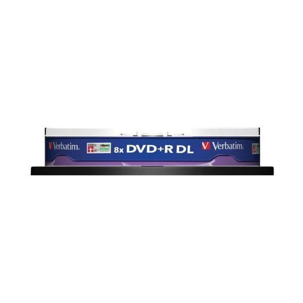 DVD+R DL - VERBATIM - 10 stycken - 8,5 GB - 8x - Spindel