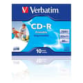 Miniatyrbild 3 av 3: VERBATIM utskrivbar CD-R - 80 min 52x (10) - 700 MB Super Azo