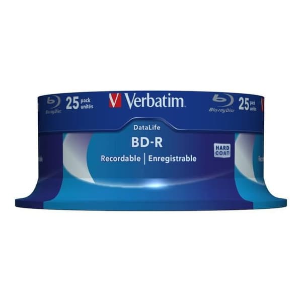 VERBATIM BD-R-skivor - 25 GB 6x - spindel