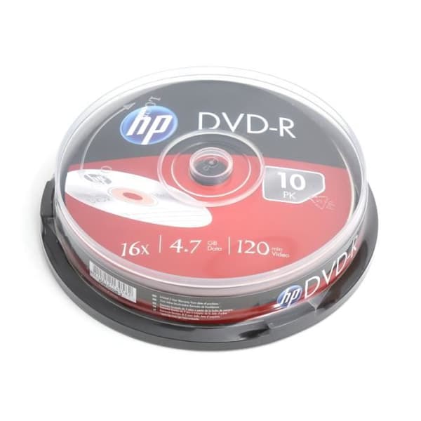 10 DVD-R HP