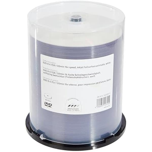 DVD-R - MediaRange - MR413 - 4,7GB - 120min - 100-pack tryckbara skivor