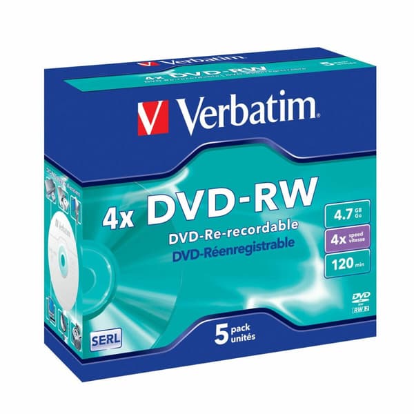 DVD-RW Verbatim VB-DMW44JC 5 antal