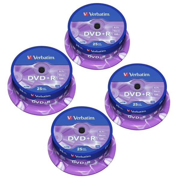 DVD-R 4.7GB, Nopea Tallennusnopeus, Pitkä Säilytysaika,100 DVD + R 4.7GB ++ halpa