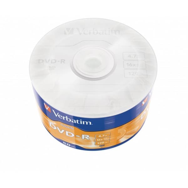 DVD-R - Verbatim - 4.7GB - 16X - Hög kvalitet - Förlängd livslängd