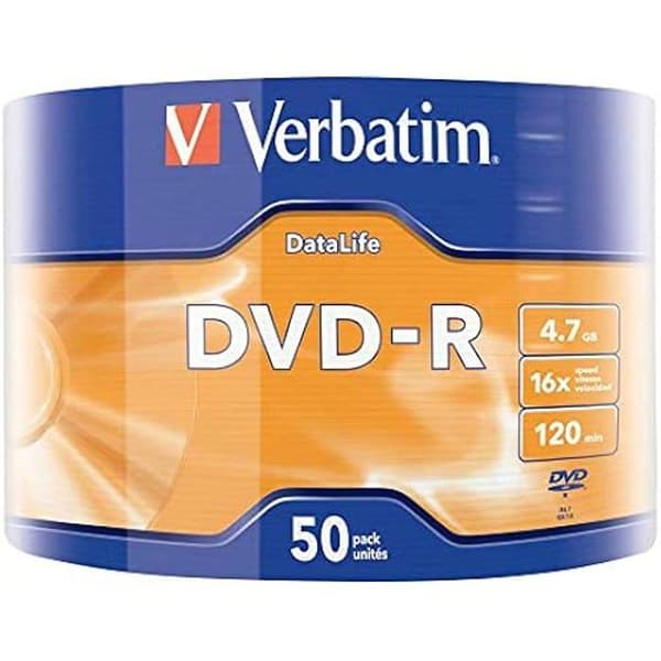 DVD-R - Verbatim - 4.7GB - 16X - Hög kvalitet - Förlängd livslängd
