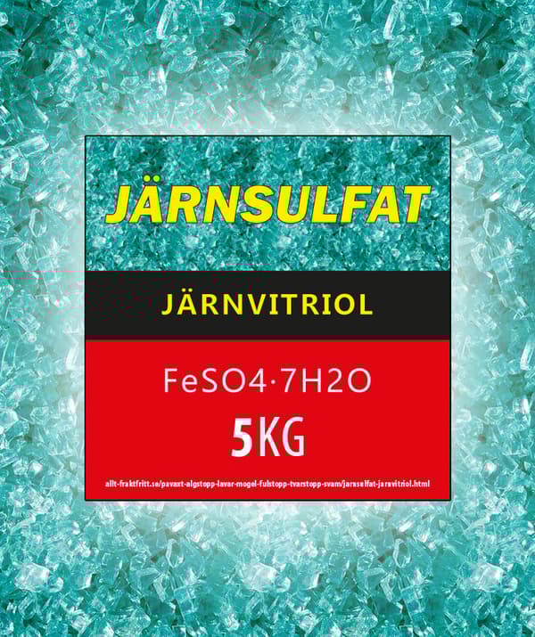 Järnsulfat (Järnvitriol) 5 kg bra köp