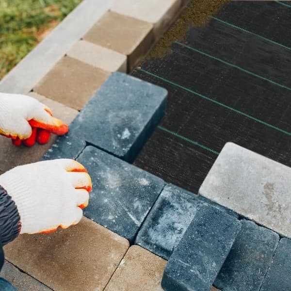 XMTECH ogräsbekämpningsfilm - 2x10m - Rivsäker - Vattengenomsläpplig - Svart