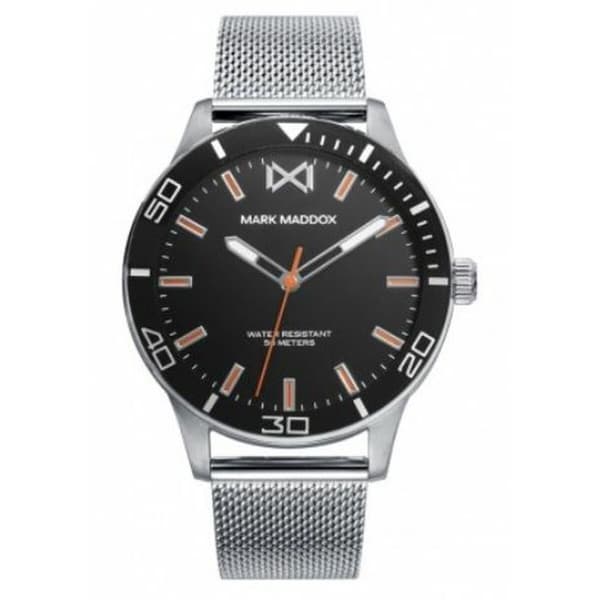 Herreur Mark Maddox HM7146-57 Sort Sølvfarvet (Ø 40 mm)