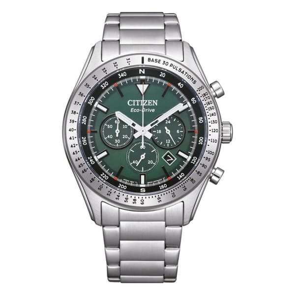 Miesten rannekellot Citizen CA4600-89X Vihreä Hopeinen