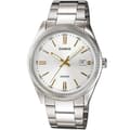 Miniatyrbild 1 av 2: Herrklocka Casio DATE - SILVER, GOLD INDEXES (Ø 39 mm)