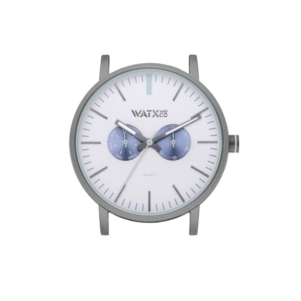 Unisex kellot Watx & Colors WXCA2733 Harmaa Hopeinen (Ø 44 mm)