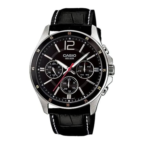 Herrklocka Casio ENTICER GENT Svart (Ø 43 mm) (Ø 43,5 mm)