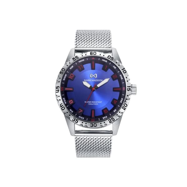 Herreur Mark Maddox HM0133-34 Sølvfarvet (Ø 44 mm)